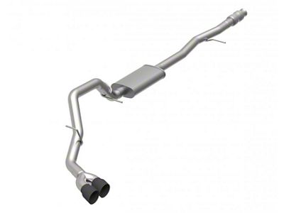 Kooks KRT Single Exhaust System with Black Tips; Side Exit (19-25 5.3L Silverado 1500)