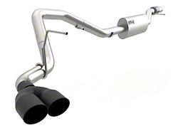 Kooks Single Exhaust System with Black Tips; Side Exit (21-25 5.3L Yukon)