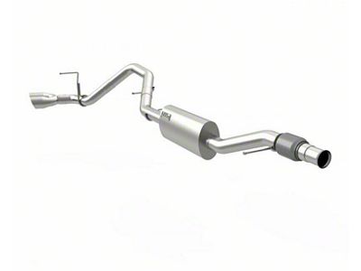 Kooks Single Exhaust System with Polished Tips; Side Exit (21-25 5.3L Yukon)