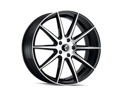 Kraze Cosmos Gloss Black Machined 5-Lug Wheel; 17x8; 38mm Offset (87-90 Dakota)