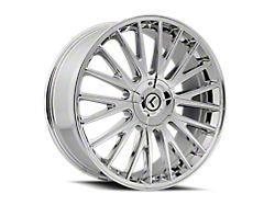 Kraze Double Down Chrome 5-Lug Wheel; 17x8; 38mm Offset (22-26 Maverick)
