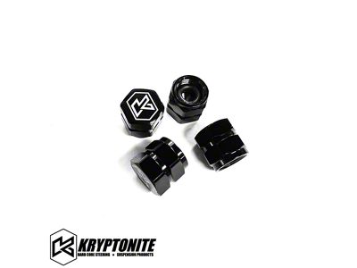 Kryptonite Products Machined Aluminum Valve Stem Cap Set (Universal; Some Adaptation May Be Required)