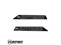 Kryptonite Products Front Upper Control Arm Kryptonite Logo Plates (01-10 Sierra 2500 HD w/ Kryptonite Upper Control Arms)