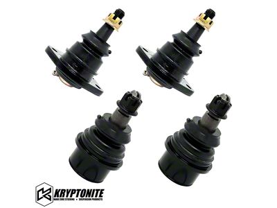 Kryptonite Products Front Upper and Lower Ball Joint Package (11-26 Sierra 3500 HD w/ Aftermarket Upper Control Arms)