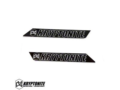 Kryptonite Products Front Upper Control Arm Kryptonite Logo Plates (99-06 Silverado 1500 w/ Kryptonite Upper Control Arms)