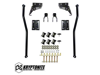 Kryptonite Products Death Grip Full Floating Traction Bar Kit (01-10 Silverado 2500 HD Crew Cab w/ 6.50-Foot Standard Box)
