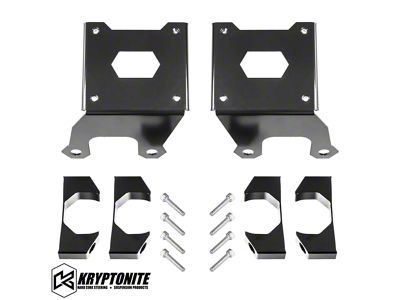 Kryptonite Products Death Grip Front Shock Reservoir Mount Kit; 46mm Diameter Reservoir (11-26 Silverado 3500 HD)
