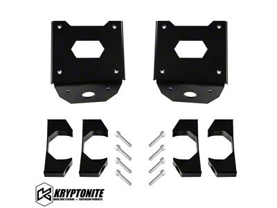 Kryptonite Products Death Grip Front Shock Reservoir Mount Kit; 55mm Diameter Reservoir (01-10 Silverado 3500 HD)