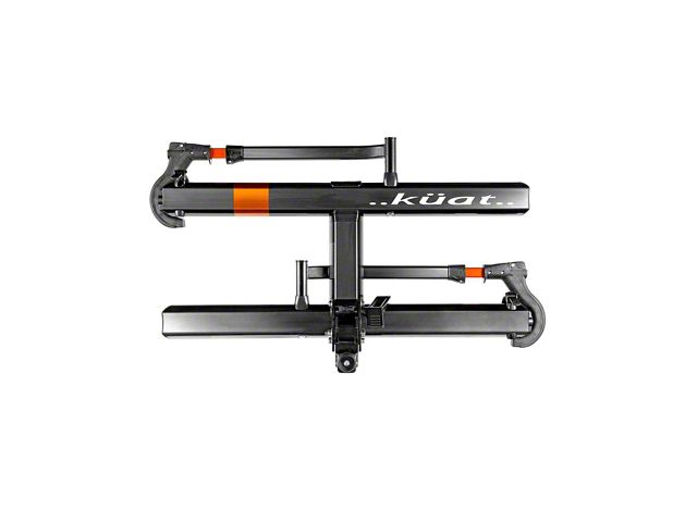 Kuat SHERPA 2.0 2-Inch Receiver Hitch Bike Rack; Carries 2 Bikes; Gray Metallic with Orange Anodize (Universal; Some Adaptation May Be Required)