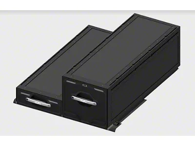Kufu USA Catch-and-Click Two Drawer System; 7-Inch/18-Inch (19-26 Ranger)