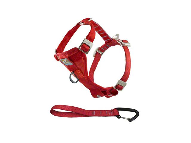 Enhanced Strength TruFit Dog Car Harness; Red (Universal Fitment)