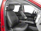 Premium Artificial Leather Front and Rear Seat Covers; All Black (21-25 F-150 SuperCrew w/ Front Bucket Seats)