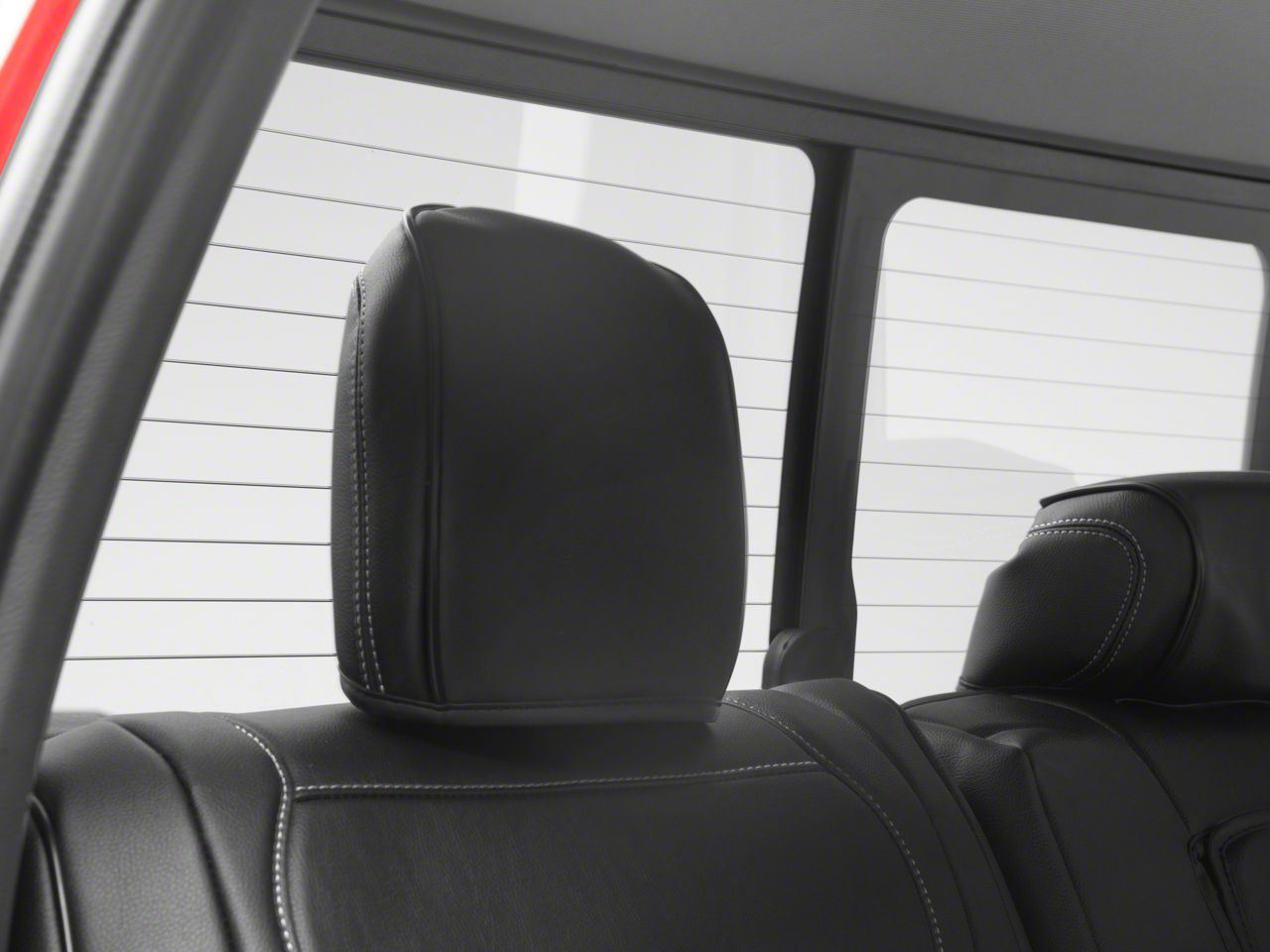 Kustom Interior F150 Premium Artificial Leather Front and Rear Seat Covers; All Black SCF150