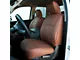 Kustom Interior Premium Artificial Leather Front and Rear Seat Covers; All Brown (13-18 RAM 1500 Crew Cab w/ Bucket Seats, Excluding Laramie & Limited)