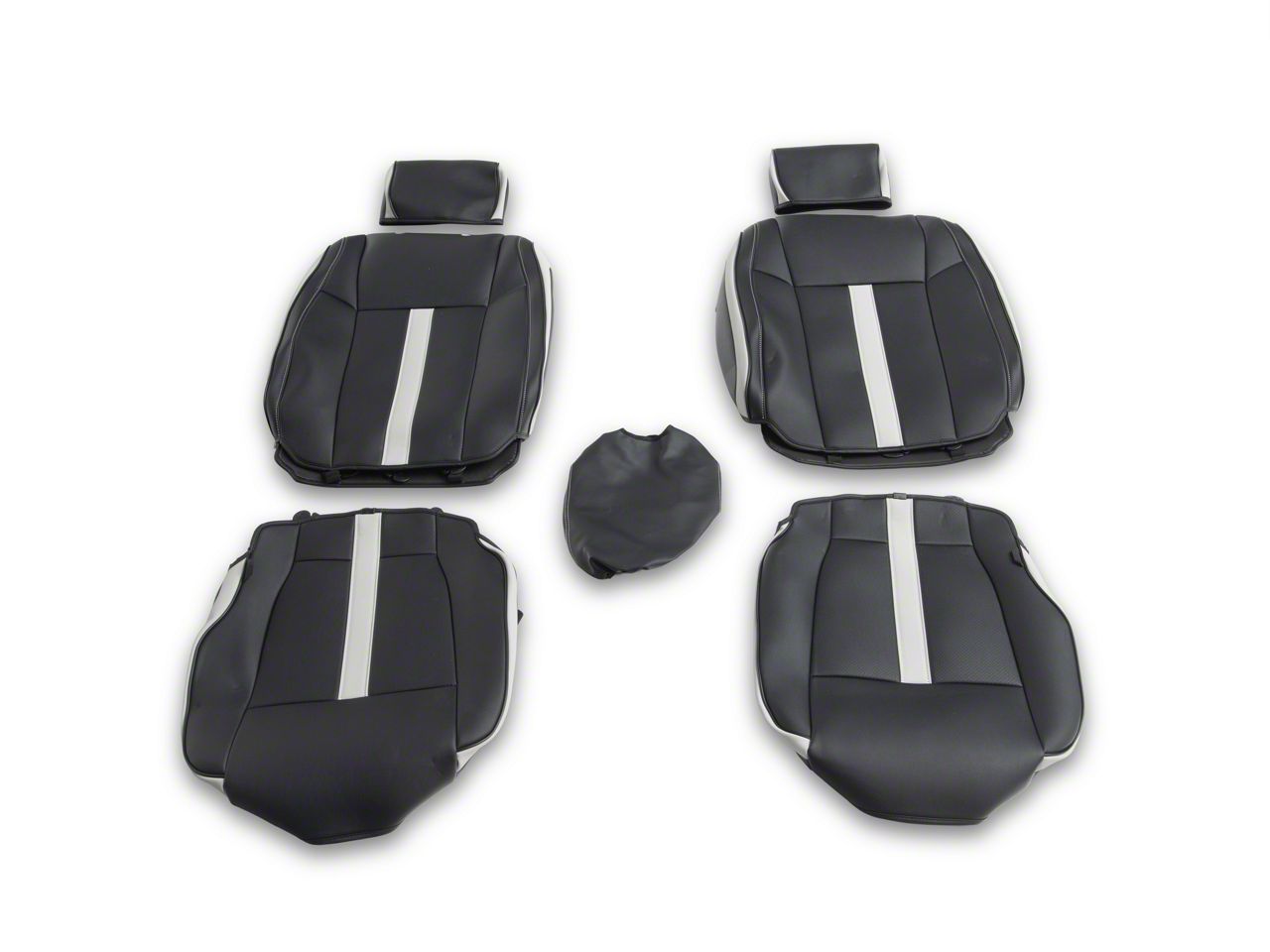 Car Seat Cover 5 Seat Full Set Leather Cushion For Acura TLX RDX - Foto 4