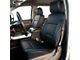 Kustom Interior Premium Artificial Leather Front Seat Covers; All Black (14-18 Sierra 1500)
