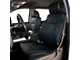 Kustom Interior Premium Artificial Leather Front Seat Covers; All Black With Honeycomb Accent (14-18 Sierra 1500)