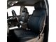 Kustom Interior Premium Artificial Leather Front Seat Covers; All Black With Honeycomb Accent (14-18 Silverado 1500)