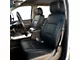 Kustom Interior Premium Artificial Leather Front and Rear Seat Covers; All Black (14-18 Silverado 1500 Crew Cab w/o Rear Seat Armrest)