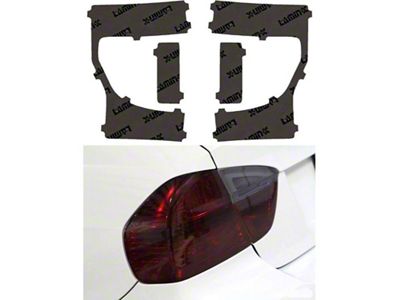 Lamin-X Tail Light Tint Covers; Gunsmoke (20-22 F-350 Super Duty w/ Factory Halogen Tail Lights)