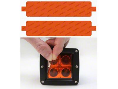 Lamin-X Fog Light Tint Covers; Amber (19-24 RAM 1500 w/ Factory Rectangle Fog Lights)