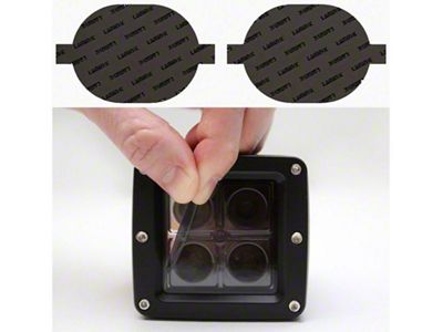 Lamin-X Fog Light Tint Covers; Gunsmoke (19-24 RAM 1500 w/ Factory Oval Fog Lights)