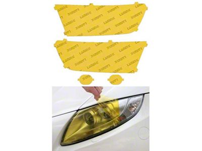 Lamin-X Headlight Tint Covers; Yellow (19-24 RAM 1500 w/ Oval Fog Lights)