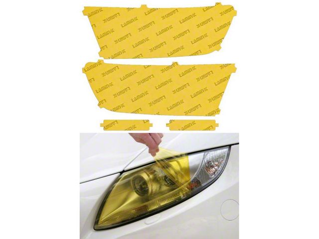 Lamin-X Headlight Tint Covers; Yellow (19-24 RAM 1500 w/ Rectangle Fog Lights)