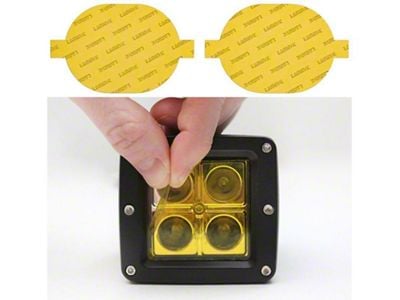 Lamin-X Oval Fog Light Tint Covers; Yellow (19-24 RAM 1500)