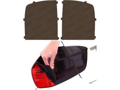 Lamin-X Tail Light Tint Covers; Charcoal (16-18 Sierra 1500)