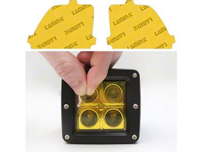 Lamin-X Fog Light Tint Covers; Yellow (19-21 Silverado 1500; 2022 Silverado 1500 LTD)