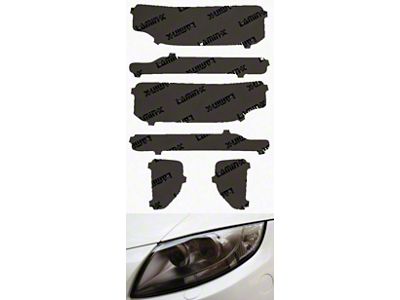 Lamin-X Headlight Tint Covers; Gunsmoke (16-18 Silverado 1500)