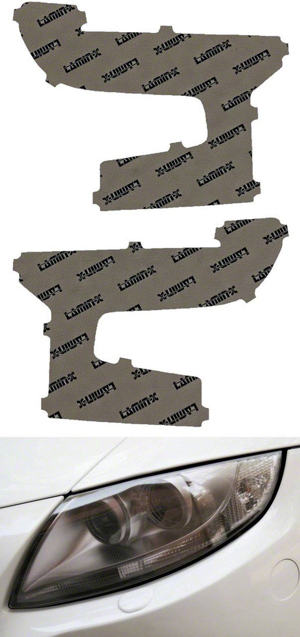 LaminX Silverado 1500 Headlight Tint Covers; Tinted CH082T (2224