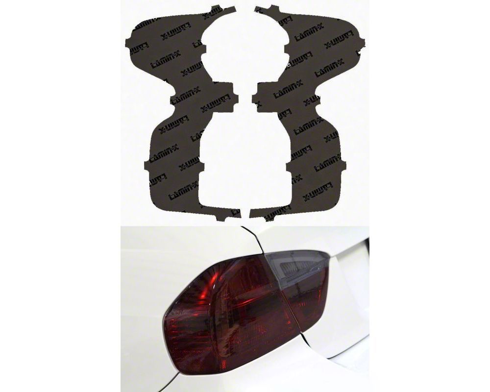 LaminX Silverado 1500 Tail Light Tint Covers; Gunsmoke CH262G (1924