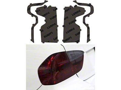 Lamin-X Tail Light Tint Covers; Gunsmoke (22-24 Silverado 1500 Custom, WT)