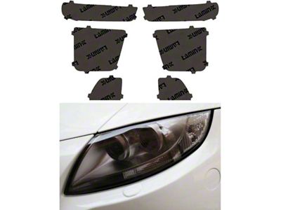 Lamin-X Headlight Tint Covers; Gunsmoke (20-23 Silverado 2500 HD)