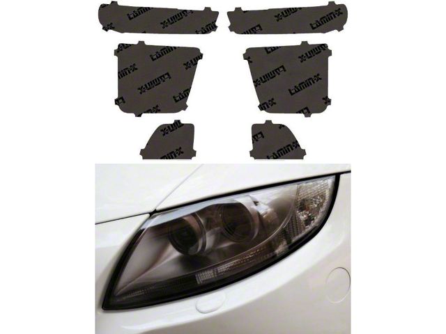 Lamin-X Headlight Tint Covers; Gunsmoke (20-23 Silverado 2500 HD)