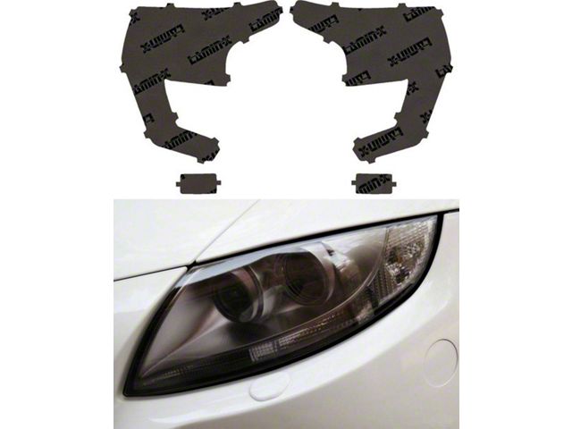 Lamin-X Headlight Tint Covers; Gunsmoke (2024 Silverado 2500 HD High Country, LT, LTZ)