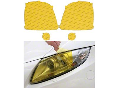 Lamin-X Headlight Tint Covers; Yellow (07-14 Yukon)