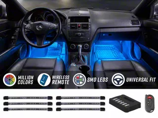 LEDGlow F-150 Flexible Million Color Interior Lighting Kit; 6-Piece LU ...