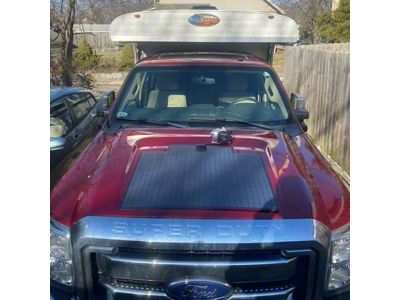 LensunSolar Hood Solar Panel Complete Kit; 95-Watt (11-16 F-250 Super Duty)