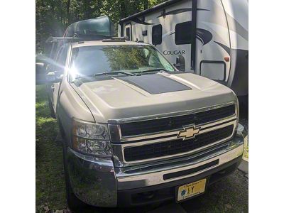 LensunSolar Hood Solar Panel Complete Kit; 75-Watt (07-14 Silverado 3500 HD)