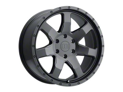 Level 8 Wheels Slam Matte Black 6-Lug Wheel; 17x8.5; -12mm Offset (07-13 Sierra 1500)