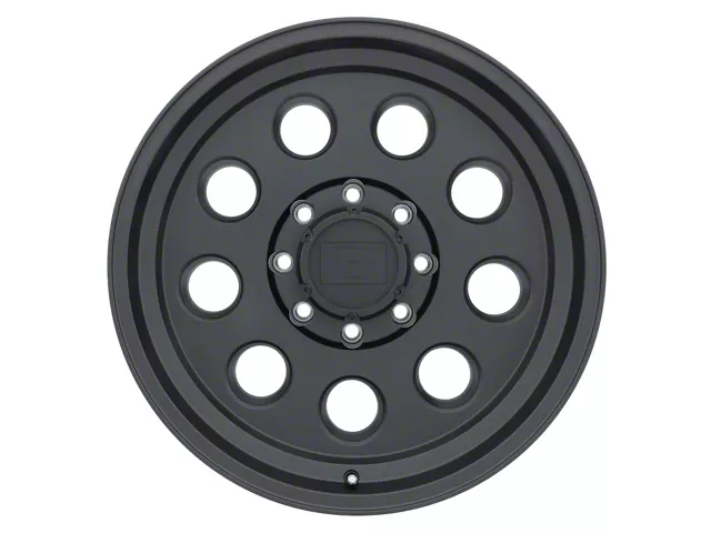 Level 8 Wheels Hauler Matte Black 6-Lug Wheel; 17x8.5; -6mm Offset (07-13 Sierra 1500)