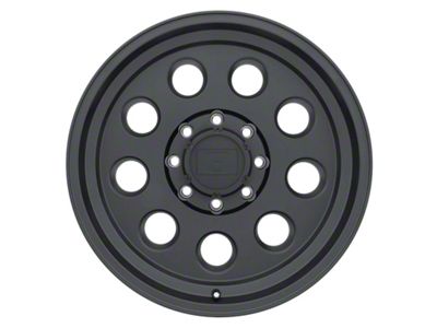 Level 8 Wheels Hauler Matte Black 6-Lug Wheel; 17x8.5; -6mm Offset (07-13 Silverado 1500)