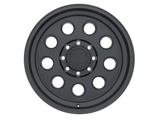 Level 8 Wheels Hauler Matte Black 6-Lug Wheel; 17x8.5; -6mm Offset (07-13 Silverado 1500)