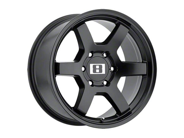 Level B Rims Level 8 Wheels Silverado 1500 MK6 Matte Black 6-Lug Wheel; 17x9; -12mm ...