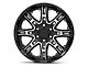 Level 8 Wheels Slingshot Gloss Black Machined 6-Lug Wheel; 20x9; 10mm Offset (07-14 Yukon)