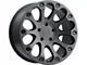 Level 8 Wheels Impact Matte Black 6-Lug Wheel; 18x9; 9mm Offset (14-18 Silverado 1500)