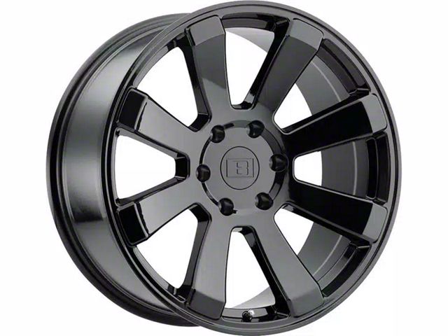 Level 8 Wheels Enforcer Gloss Black 6-Lug Wheel; 18x9; 9mm Offset (15-20 Tahoe)